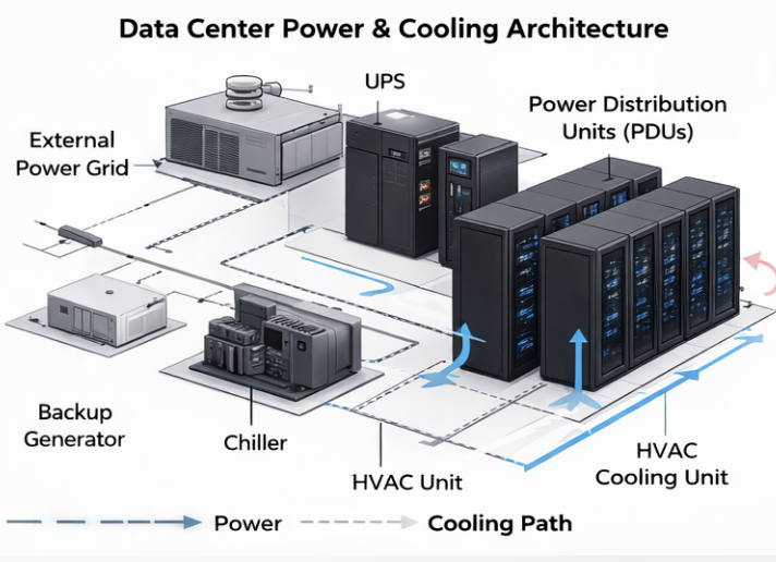Data Center Power and Cooling by Macronet Services